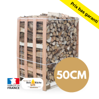 Bois de chauffage – 50 cm – rangé sur palette 2 m³
